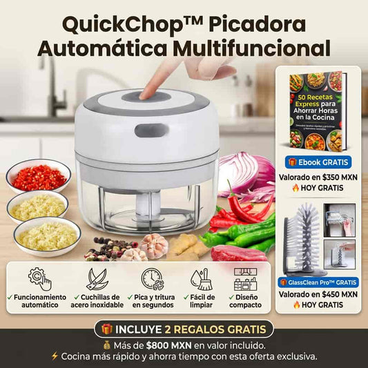 QUICKCHOP™ | Picadora Automática Multifuncional + Envío GRATIS